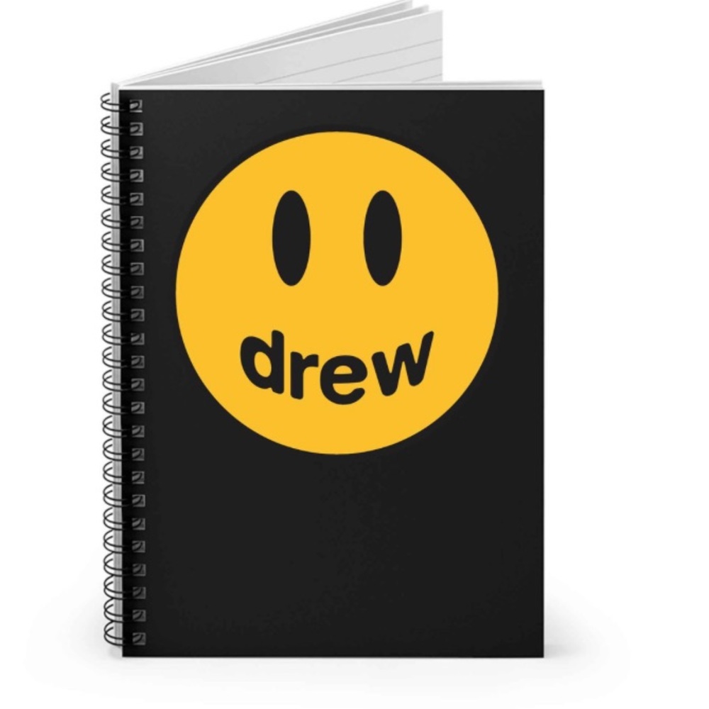 Drew House Justin Timberlake Logo Spiral Notebook And 2 Folders Set